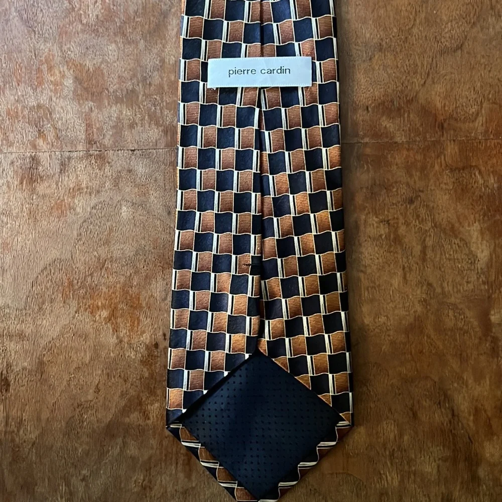 Brown Black and Tan Pierre Cardin Tie
